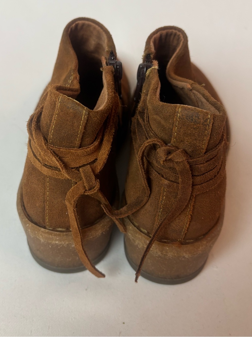 Born Viana Wedge Ankle Zip Bootie Women's 6.5 Brown Suede BR0065257 - Picture 4 of 10